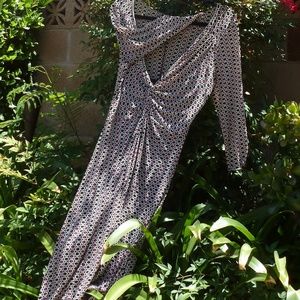 Max Studio Black and Plum Dress